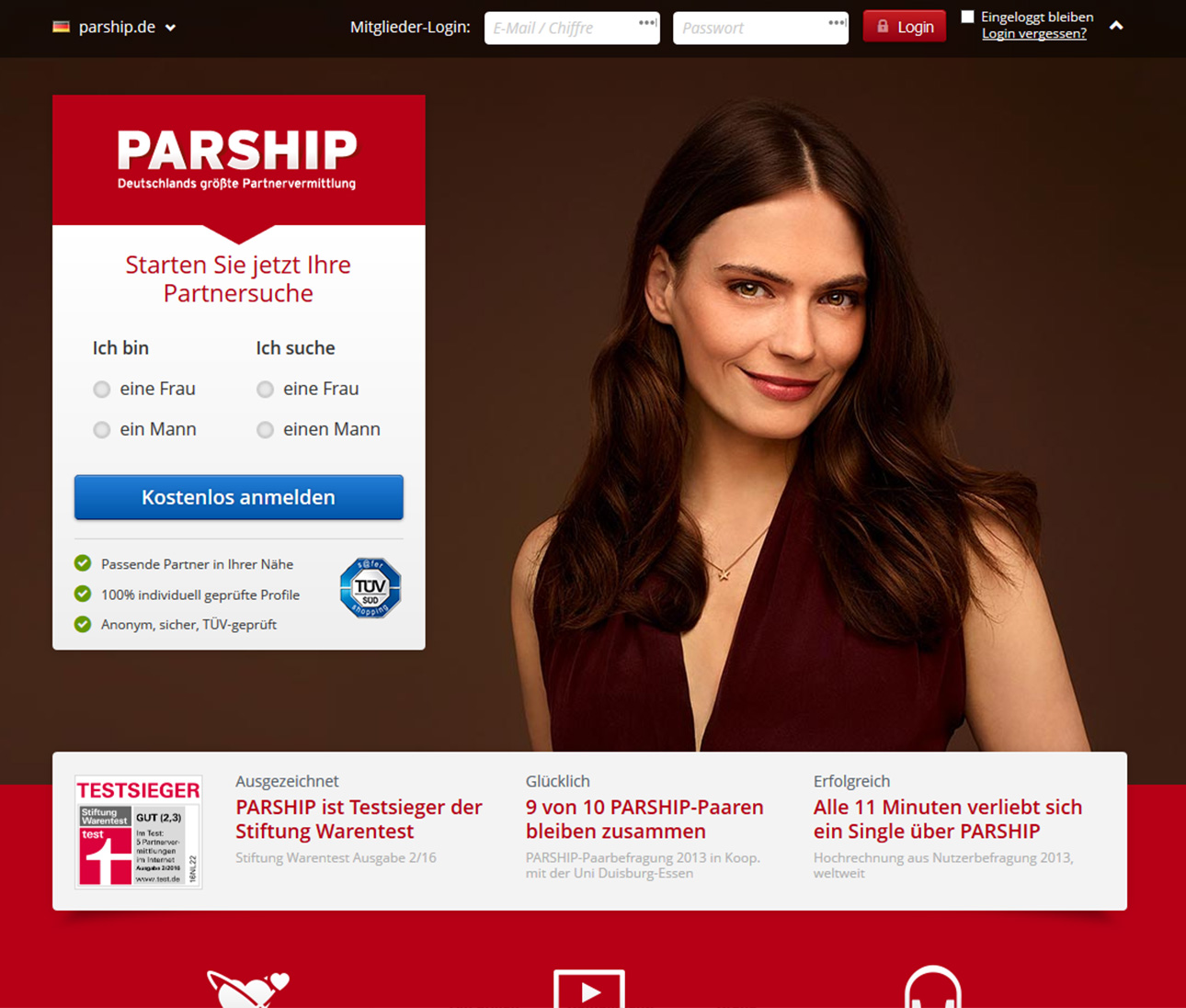 Partnersuche parship » beste online-partnervermittlung disq 2020